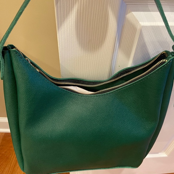 Portland Leather ASPEN SHOULDER BAG in Bacalar Green Medium NEW - Picture 7 of 8
